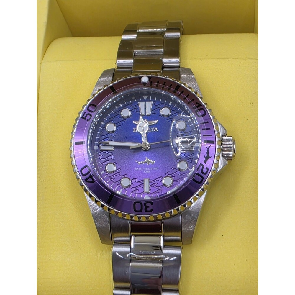 Invicta Pro Diver Womens Watch, 34mm, Steel, 50906 Purple